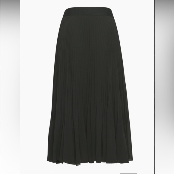 XXS WILFRED TWIRL PLEATED SKIRT BLACK - Picture 3 of 5